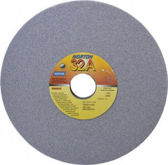 Norton - 8" Diam x 1-1/4" Hole x 1/2" Thick, H Hardness, 60 Grit Surface Grinding Wheel - Aluminum Oxide, Type 1, Medium Grade, 3,600 Max RPM, Vitrified Bond, No Recess - Industrial Tool & Supply