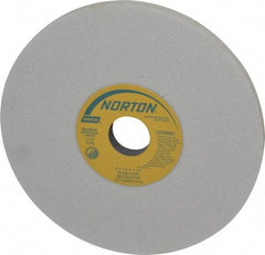 Norton - 8" Diam x 1-1/4" Hole x 1/2" Thick, H Hardness, 46 Grit Surface Grinding Wheel - Aluminum Oxide, Type 1, Coarse Grade, 3,105 Max RPM, Vitrified Bond, No Recess - Industrial Tool & Supply
