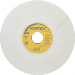 Norton - 8" Diam x 1-1/4" Hole x 1/2" Thick, H Hardness, 60 Grit Surface Grinding Wheel - Aluminum Oxide, Type 1, Medium Grade, 3,600 Max RPM, Vitrified Bond, No Recess - Industrial Tool & Supply