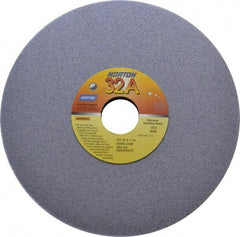 Norton - 8" Diam x 1-1/4" Hole x 1/2" Thick, J Hardness, 60 Grit Surface Grinding Wheel - Aluminum Oxide, Type 1, Medium Grade, 3,600 Max RPM, Vitrified Bond, No Recess - Industrial Tool & Supply