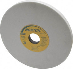 Norton - 8" Diam x 1-1/4" Hole x 1/2" Thick, I Hardness, 80 Grit Surface Grinding Wheel - Aluminum Oxide, Type 1, Medium Grade, 3,600 Max RPM, Vitrified Bond, No Recess - Industrial Tool & Supply