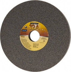 Norton - 8" Diam x 1-1/4" Hole x 3/4" Thick, G Hardness, 60 Grit Surface Grinding Wheel - Aluminum Oxide, Type 1, Medium Grade, 3,600 Max RPM, Vitrified Bond, No Recess - Industrial Tool & Supply