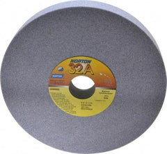 Norton - 8" Diam x 1-1/4" Hole x 1" Thick, I Hardness, 60 Grit Surface Grinding Wheel - Aluminum Oxide, Type 1, Medium Grade, 3,600 Max RPM, Vitrified Bond, No Recess - Industrial Tool & Supply