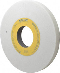 Norton - 10" Diam x 3" Hole x 1" Thick, J Hardness, 46 Grit Surface Grinding Wheel - Aluminum Oxide, Type 1, Coarse Grade, 2,485 Max RPM, Vitrified Bond, No Recess - Industrial Tool & Supply