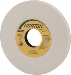 Norton - 12" Diam x 3" Hole x 1" Thick, K Hardness, 60 Grit Surface Grinding Wheel - Aluminum Oxide, Type 1, Medium Grade, 2,070 Max RPM, Vitrified Bond, No Recess - Industrial Tool & Supply