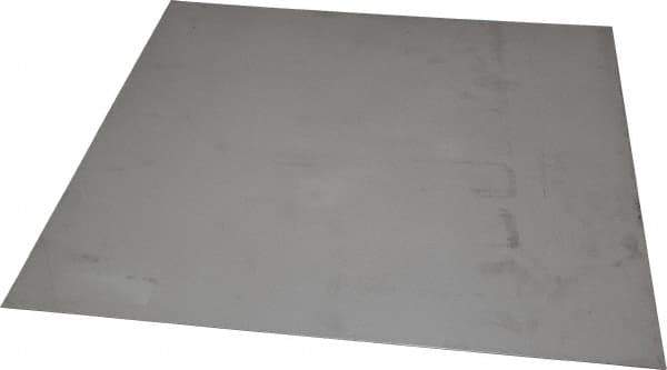Made in USA - 0.036 Inch Thick x 12 Inch Wide x 12 Inch Long, 304 Stainless Steel Sheet - Cold Rolled, Bright Finish, #2B - Industrial Tool & Supply