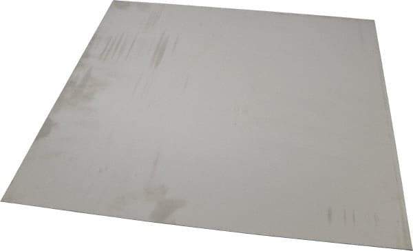 Made in USA - 0.03 Inch Thick x 12 Inch Wide x 12 Inch Long, 304 Stainless Steel Sheet - Intermediate Polished Finish, #4 - Industrial Tool & Supply