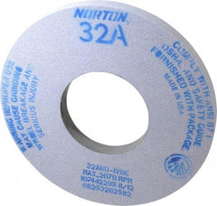 Norton - 12" Diam x 5" Hole x 1" Thick, I Hardness, 60 Grit Surface Grinding Wheel - Aluminum Oxide, Type 1, Medium Grade, 2,070 Max RPM, Vitrified Bond, No Recess - Industrial Tool & Supply