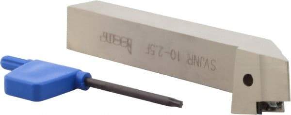 Iscar - SVJN, Right Hand Cut, 5/8" Shank Height x 5/8" Shank Width, Negative Rake Indexable Turning Toolholder - 4" OAL, VN..2.5 Insert Compatibility, Series Isoturn - Industrial Tool & Supply