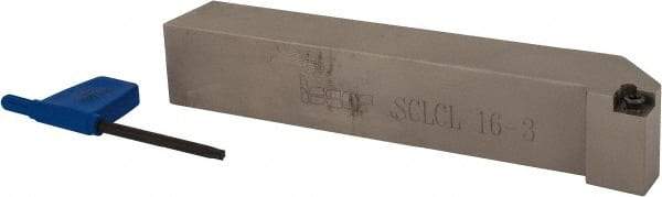 Iscar - SCLC, Left Hand Cut, 1" Shank Height x 1" Shank Width, Neutral Rake Indexable Turning Toolholder - 6" OAL, CC.T 3 Insert Compatibility, Series Isoturn - Industrial Tool & Supply