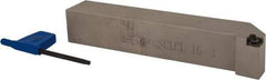 Iscar - SCLC, Left Hand Cut, 1" Shank Height x 1" Shank Width, Neutral Rake Indexable Turning Toolholder - 6" OAL, CC.T 3 Insert Compatibility, Series Isoturn - Industrial Tool & Supply