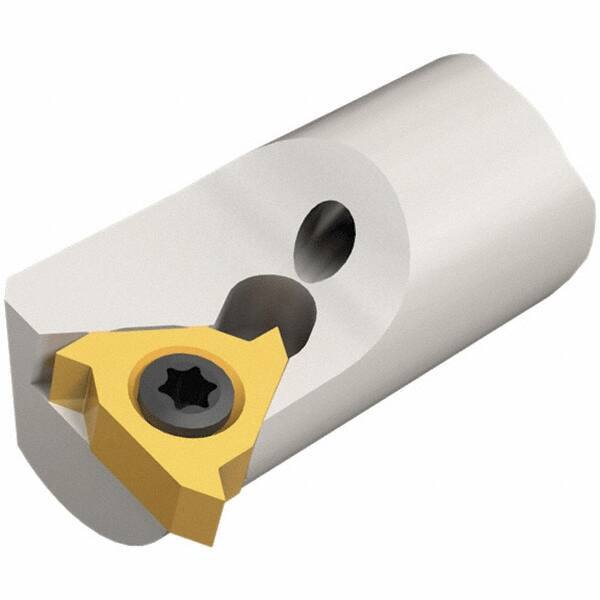 Iscar - Multiple Insert Styles, 24.8mm Head Length, Right Hand Cut, Internal Modular Threading Cutting Unit Head - System Size E12, 8.3mm Center to Cutting Edge, Series IscarThread - Industrial Tool & Supply
