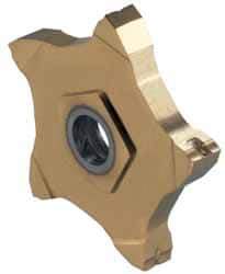 Iscar - 24R200J06DPENTA J Grade IC1008, 2mm Cutting Width Carbide Grooving Insert - 6mm Max Depth of Cut, Right Hand, 0.1mm Corner Radius, TiAlN/TiN Finish - Industrial Tool & Supply