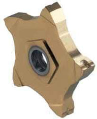 Iscar - 24R150J06DPENTA J Grade IC1008, 1.5mm Cutting Width Carbide Grooving Insert - 5mm Max Depth of Cut, Right Hand, 0.06mm Corner Radius, TiAlN/TiN Finish - Industrial Tool & Supply