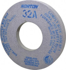Norton - 12" Diam x 5" Hole x 1-1/2" Thick, I Hardness, 46 Grit Surface Grinding Wheel - Aluminum Oxide, Type 5, Coarse Grade, 2,070 Max RPM, Vitrified Bond, One-Side Recess - Industrial Tool & Supply