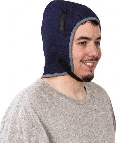 OccuNomix - Universal Size, Navy Blue, Underneath Hard Hat Winter Liner - Industrial Tool & Supply