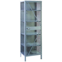 Lyon - 4 Shelf Locking Storage Cabinet - Industrial Tool & Supply