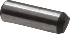 Value Collection - 1/16" Diam x 3/16" Pin Length Grade 8 Alloy Steel Standard Dowel Pin - C 50-58 Hardness, 800 Lb Breaking Strength, 1 Beveled & 1 Rounded End - Industrial Tool & Supply