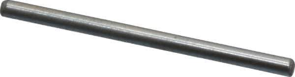 Value Collection - 1/16" Diam x 1" Pin Length Grade 8 Alloy Steel Standard Dowel Pin - C 50-58 Hardness, 800 Lb Breaking Strength, 1 Beveled & 1 Rounded End - Industrial Tool & Supply
