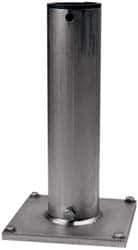 THERN - 8 Inches Long x 8 Inches Wide x 14.56 Inches Deep x 1/2 Inches Thick Davit Crane Pedestal/Socket Base - 7 Inches Distance Between Mounting Hole Centers, 0.41 Inches Hole Diameter, Stainless Steel Finish - Industrial Tool & Supply