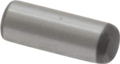 Value Collection - 3/32" Diam x 1/4" Pin Length Grade 8 Alloy Steel Standard Dowel Pin - C 50-58 Hardness, 1,800 Lb Breaking Strength, 1 Beveled & 1 Rounded End - Industrial Tool & Supply
