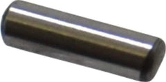 Value Collection - 3/32" Diam x 5/16" Pin Length Grade 8 Alloy Steel Standard Dowel Pin - C 50-58 Hardness, 1,800 Lb Breaking Strength, 1 Beveled & 1 Rounded End - Industrial Tool & Supply