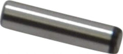 Value Collection - 3/32" Diam x 3/8" Pin Length Grade 8 Alloy Steel Standard Dowel Pin - C 50-58 Hardness, 1,800 Lb Breaking Strength, 1 Beveled & 1 Rounded End - Industrial Tool & Supply