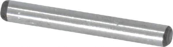 Value Collection - 3/32" Diam x 3/4" Pin Length Grade 8 Alloy Steel Standard Dowel Pin - C 50-58 Hardness, 1,800 Lb Breaking Strength, 1 Beveled & 1 Rounded End - Industrial Tool & Supply