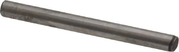 Value Collection - 3/32" Diam x 1" Pin Length Grade 8 Alloy Steel Standard Dowel Pin - C 50-58 Hardness, 1,800 Lb Breaking Strength, 1 Beveled & 1 Rounded End - Industrial Tool & Supply