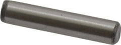 Value Collection - 1/8" Diam x 5/8" Pin Length Grade 8 Alloy Steel Standard Dowel Pin - C 50-58 Hardness, 3,200 Lb Breaking Strength, 1 Beveled & 1 Rounded End - Industrial Tool & Supply