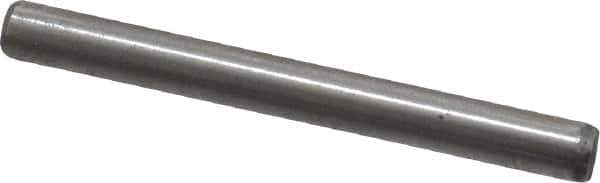 Value Collection - 1/8" Diam x 1-1/4" Pin Length Grade 8 Alloy Steel Standard Dowel Pin - C 50-58 Hardness, 3,200 Lb Breaking Strength, 1 Beveled & 1 Rounded End - Industrial Tool & Supply