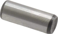 Value Collection - 3/16" Diam x 1/2" Pin Length Grade 8 Alloy Steel Standard Dowel Pin - C 50-58 Hardness, 7,200 Lb Breaking Strength, 1 Beveled & 1 Rounded End - Industrial Tool & Supply