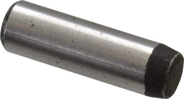 Value Collection - 3/16" Diam x 5/8" Pin Length Grade 8 Alloy Steel Standard Dowel Pin - C 50-58 Hardness, 7,200 Lb Breaking Strength, 1 Beveled & 1 Rounded End - Industrial Tool & Supply
