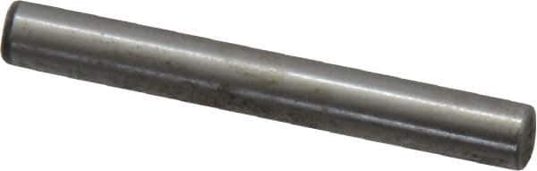 Value Collection - 3/16" Diam x 1-1/2" Pin Length Grade 8 Alloy Steel Standard Dowel Pin - C 50-58 Hardness, 7,200 Lb Breaking Strength, 1 Beveled & 1 Rounded End - Industrial Tool & Supply