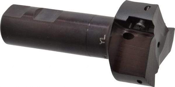 Kyocera - 2" Cut Diam, 0.64" Max Depth of Cut, 1" Shank Diam, 4-1/4" OAL, Indexable Square Shoulder End Mill - APET 1604 Inserts, Weldon Shank, 90° Lead Angle, Through Coolant - Industrial Tool & Supply