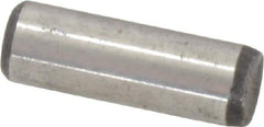 Value Collection - 1/4" Diam x 3/4" Pin Length Grade 8 Alloy Steel Standard Dowel Pin - C 50-58 Hardness, 12,800 Lb Breaking Strength, 1 Beveled & 1 Rounded End - Industrial Tool & Supply