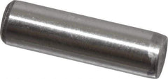 Value Collection - 1/4" Diam x 7/8" Pin Length Grade 8 Alloy Steel Standard Dowel Pin - C 50-58 Hardness, 12,800 Lb Breaking Strength, 1 Beveled & 1 Rounded End - Industrial Tool & Supply