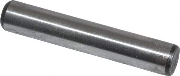 Value Collection - 5/16" Diam x 1-3/4" Pin Length Grade 8 Alloy Steel Standard Dowel Pin - C 50-58 Hardness, 20,000 Lb Breaking Strength, 1 Beveled & 1 Rounded End - Industrial Tool & Supply