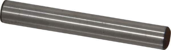 Value Collection - 5/16" Diam x 2-1/4" Pin Length Grade 8 Alloy Steel Standard Dowel Pin - C 50-58 Hardness, 20,000 Lb Breaking Strength, 1 Beveled & 1 Rounded End - Industrial Tool & Supply
