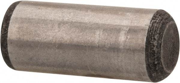 Value Collection - 3/8" Diam x 7/8" Pin Length Grade 8 Alloy Steel Standard Dowel Pin - C 50-58 Hardness, 28,700 Lb Breaking Strength, 1 Beveled & 1 Rounded End - Industrial Tool & Supply