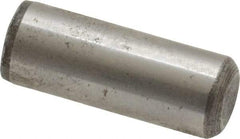 Value Collection - 3/8" Diam x 1" Pin Length Grade 8 Alloy Steel Standard Dowel Pin - C 50-58 Hardness, 28,700 Lb Breaking Strength, 1 Beveled & 1 Rounded End - Industrial Tool & Supply