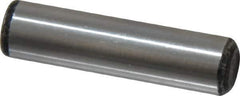 Value Collection - 3/8" Diam x 1-1/2" Pin Length Grade 8 Alloy Steel Standard Dowel Pin - C 50-58 Hardness, 28,700 Lb Breaking Strength, 1 Beveled & 1 Rounded End - Industrial Tool & Supply
