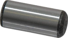 Value Collection - 7/16" Diam x 1" Pin Length Grade 8 Alloy Steel Standard Dowel Pin - C 50-58 Hardness, 39,100 Lb Breaking Strength, 1 Beveled & 1 Rounded End - Industrial Tool & Supply