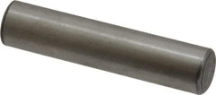 Value Collection - 7/16" Diam x 2" Pin Length Grade 8 Alloy Steel Standard Dowel Pin - C 50-58 Hardness, 39,100 Lb Breaking Strength, 1 Beveled & 1 Rounded End - Industrial Tool & Supply