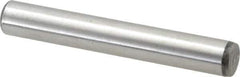 Value Collection - 7/16" Diam x 3" Pin Length Grade 8 Alloy Steel Standard Dowel Pin - C 50-58 Hardness, 39,100 Lb Breaking Strength, 1 Beveled & 1 Rounded End - Industrial Tool & Supply