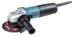 Makita - 5" Wheel Diam, 2,800 to 10,500 RPM, Corded Angle & Disc Grinder - 5/8-11 Spindle, 120 Volts, 12 Amps - Industrial Tool & Supply