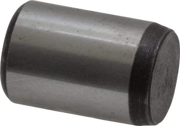 Value Collection - 1/2" Diam x 3/4" Pin Length Grade 8 Alloy Steel Standard Dowel Pin - C 50-58 Hardness, 51,000 Lb Breaking Strength, 1 Beveled & 1 Rounded End - Industrial Tool & Supply