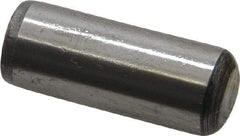 Value Collection - 1/2" Diam x 1-1/4" Pin Length Grade 8 Alloy Steel Standard Dowel Pin - C 50-58 Hardness, 51,000 Lb Breaking Strength, 1 Beveled & 1 Rounded End - Industrial Tool & Supply