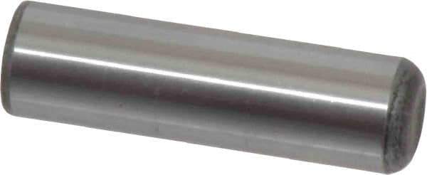 Value Collection - 1/2" Diam x 1-3/4" Pin Length Grade 8 Alloy Steel Standard Dowel Pin - C 50-58 Hardness, 51,000 Lb Breaking Strength, 1 Beveled & 1 Rounded End - Industrial Tool & Supply