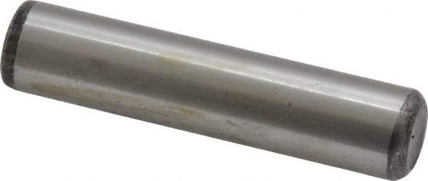 Value Collection - 1/2" Diam x 2-1/4" Pin Length Grade 8 Alloy Steel Standard Dowel Pin - C 50-58 Hardness, 51,000 Lb Breaking Strength, 1 Beveled & 1 Rounded End - Industrial Tool & Supply